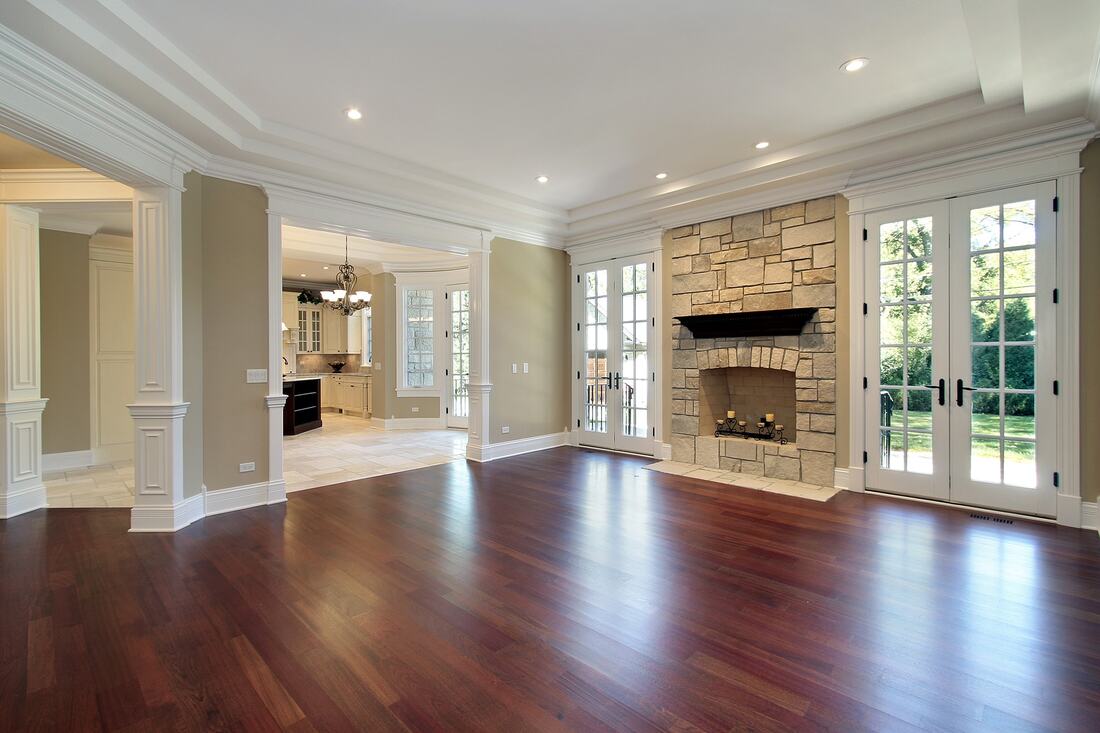 Our flooring contractors installed hardwood flooring in our clients living room. This photo was taken in Coquitlam.