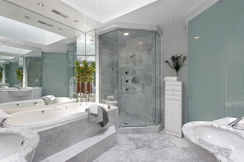 Marble finishing was applied to the entire bathroom to give it a very luxury look. The renovation was on time and on budget for our client.